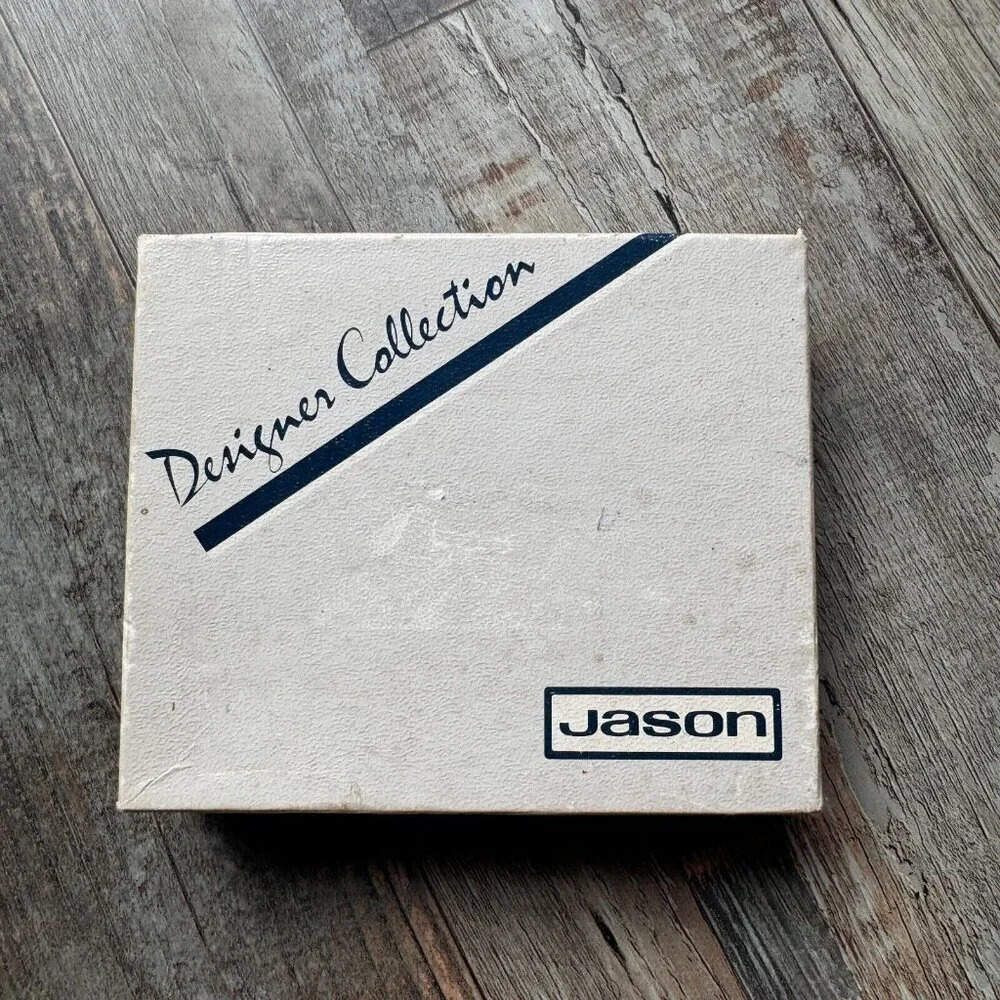 Vintage Jason Drink  Coasters Flower Box Cork Backed Rectangle Set 6 New Zealand